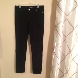 Black Velvet Skinny-fit Pants